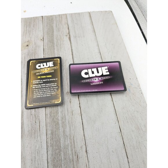 2009 Clue Spies Game Replacement Parts Cards Activity, identity, Mission, Rules - Picture 2 of 11